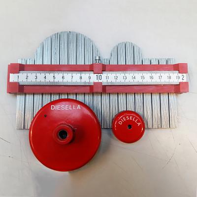 Profil kontur mätare i sats med 2 st. och linjal